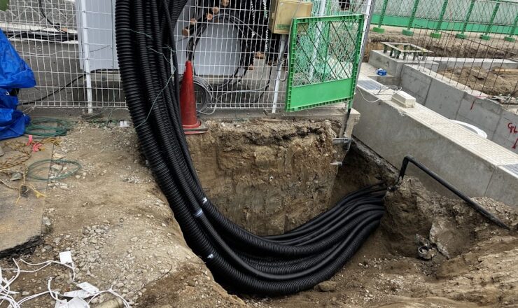 高圧受電設備～低圧供給幹線工事写真