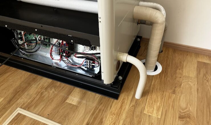 空調機器電源工事事例写真