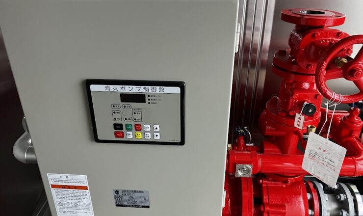 設備機器の新設電源工事写真